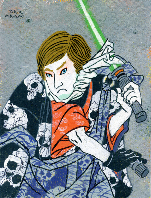 astromech-punk - Ukiyo-e Star Wars by Takao Nakagawa    