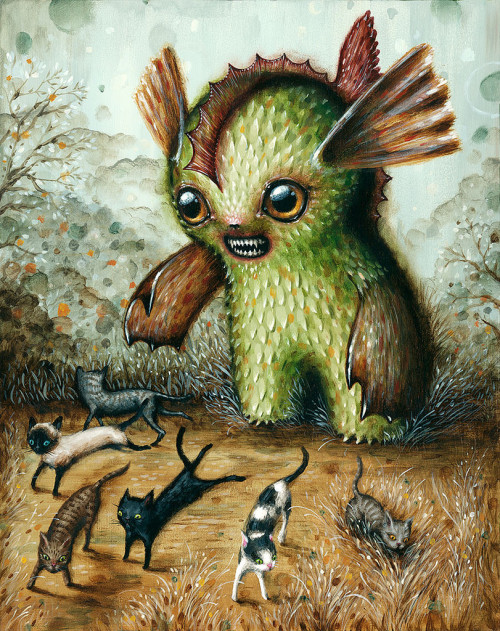 Porn photo asylum-art-2:  “Monstrous Days” New Painting