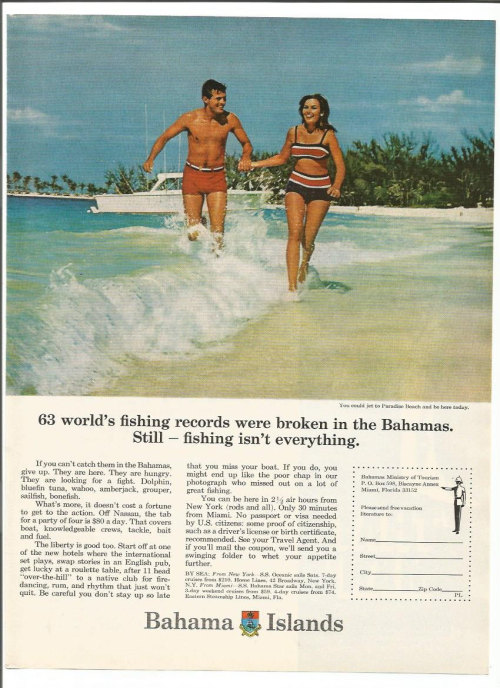 1967 Bahama Islands Advertisement 