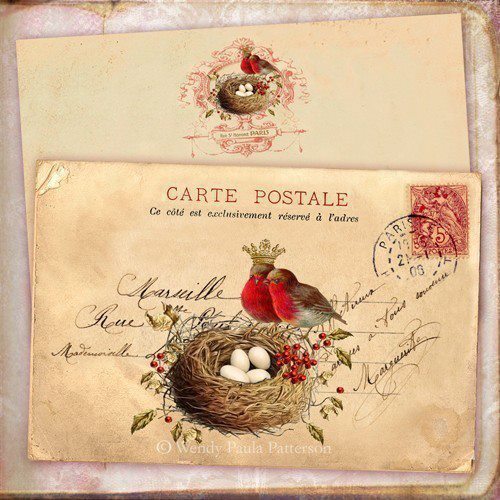 ellenjuly:  French Vintage Envelopes | via Tumblr on We Heart It.