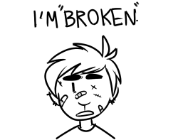 renegadefalcon:  there’s nothing wrong with being a little broken.  