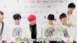jung-koook:   when the members need to say a message to each other/one another  