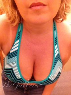 thegirlform:  Tried on just the top part…still not the one, but I know you’d want to see ;o)  Good pic