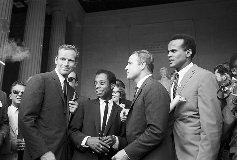 twixnmix:  Harry Belafonte, Sidney Poitier, Charlton Heston, James Baldwin, Marlon