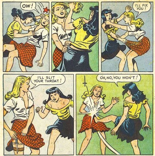 Comics catfight