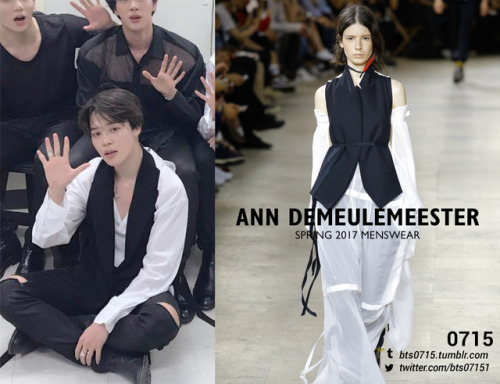 Bts Fashion/Style Finder — 180613 | Jimin : Bts Prom Party Ann  Demeulemeester...