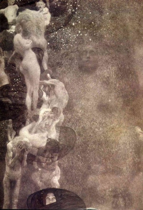 pensierostupendostuff:Gustav Klimt, Philosophy (ca. 1907)