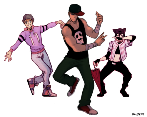 rouvere:“Gon, these guys… they’re part of the notorious hip hop crew.. the Phantom Dance Troupe…!”