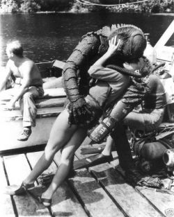 fortheloveofhorror:behind the scenes of creature from the black lagoon (1954)