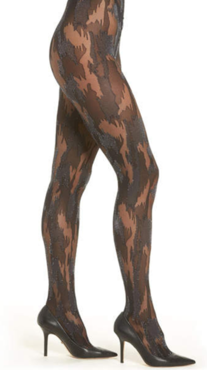 www.fashion-tights.net/25-days-of-tights.html WOLFORD Metallic Camouflage Tights Shop at www