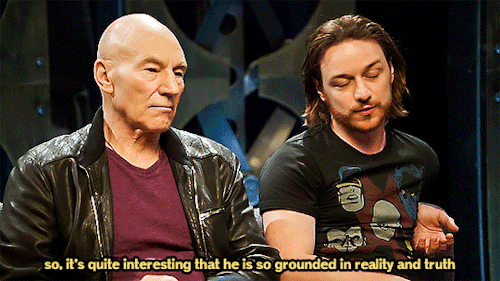 fassymioamore:James McAvoy and Patrick Stewart interview in ‘X-Men: Days Of Future Past The Rogue Cu