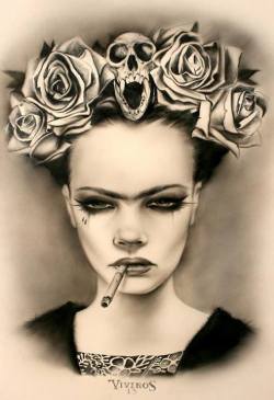 artforadults:  frida by brian viveros