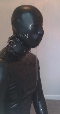 overtrousers:  #latex #gimp #drooling #gagged #fetish 