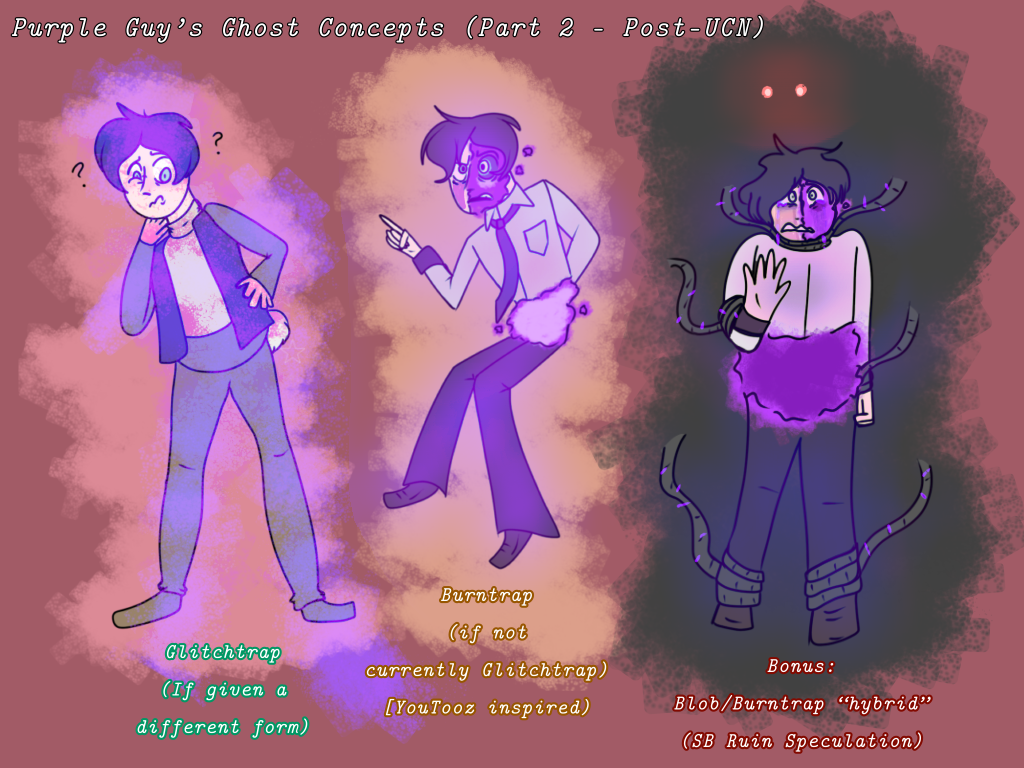 Ponds-of-Ink — More Purple Guy ghost designs go brrr (Oh btw: The