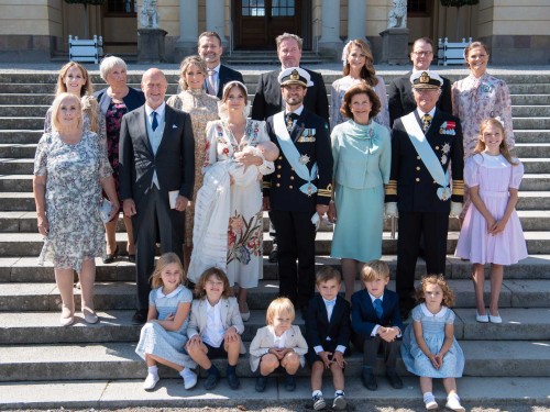 swedishroyals: August 14, 2021 | Group photo of the family following the christening of Prince Julia