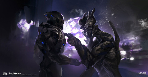 benlo0:  Concept art done for Mass Effect Andromeda - Early alien exploration sketches