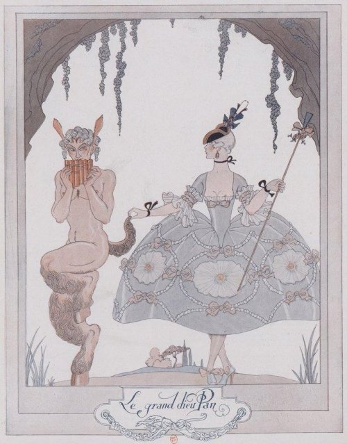 moika-palace:&ldquo;La Mythologie Galante&rdquo;, Georges Barbier, 1915.