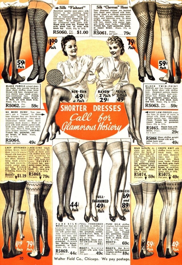 beatnikdaddio: stocking ad. 1939.  