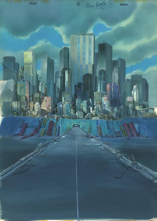 itscolossal: An Exhibition Unearths Rare Production Drawings from Futuristic Neo Tokyo of the Anime 