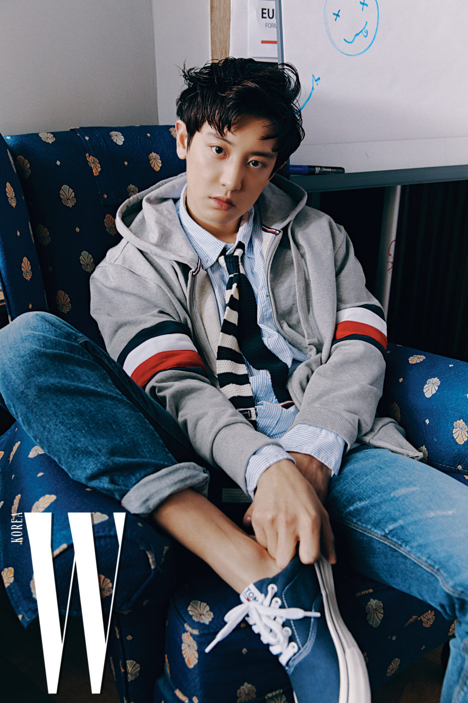 7ogether with EXO — Chanyeol x Tommy Hilfiger for W Korea 2019 April...
