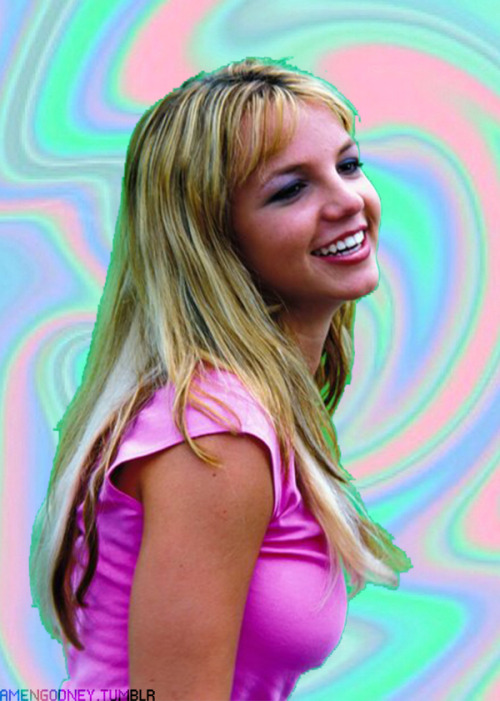 amengodney:Britney Spears90’s + holographic backgrounds