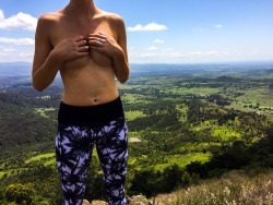 aussie-couple:  A few more mountain top photographs.Definitely one of the more adventurous places we’ve fucked ;)-M