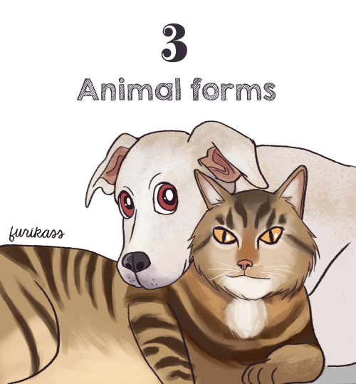 furikass: Day 3 of Chack Week: Animal forms!At first I thought to draw just Chase and Jack as their 