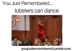 youjustremembered:  Dancing Lobster from “The Amanda Show” 