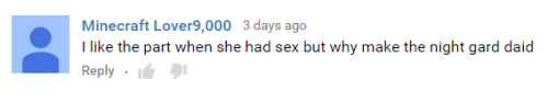 comment-tube:   sorry for the length but these are some of the best comments probably ever 