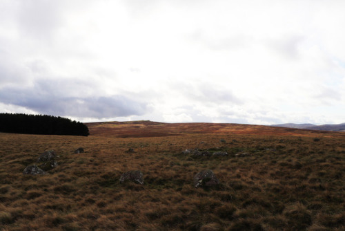 Oddendale Stone Circle, near Shap, Cumbria, Lake District, 4.11.17.This double lined stone circle si