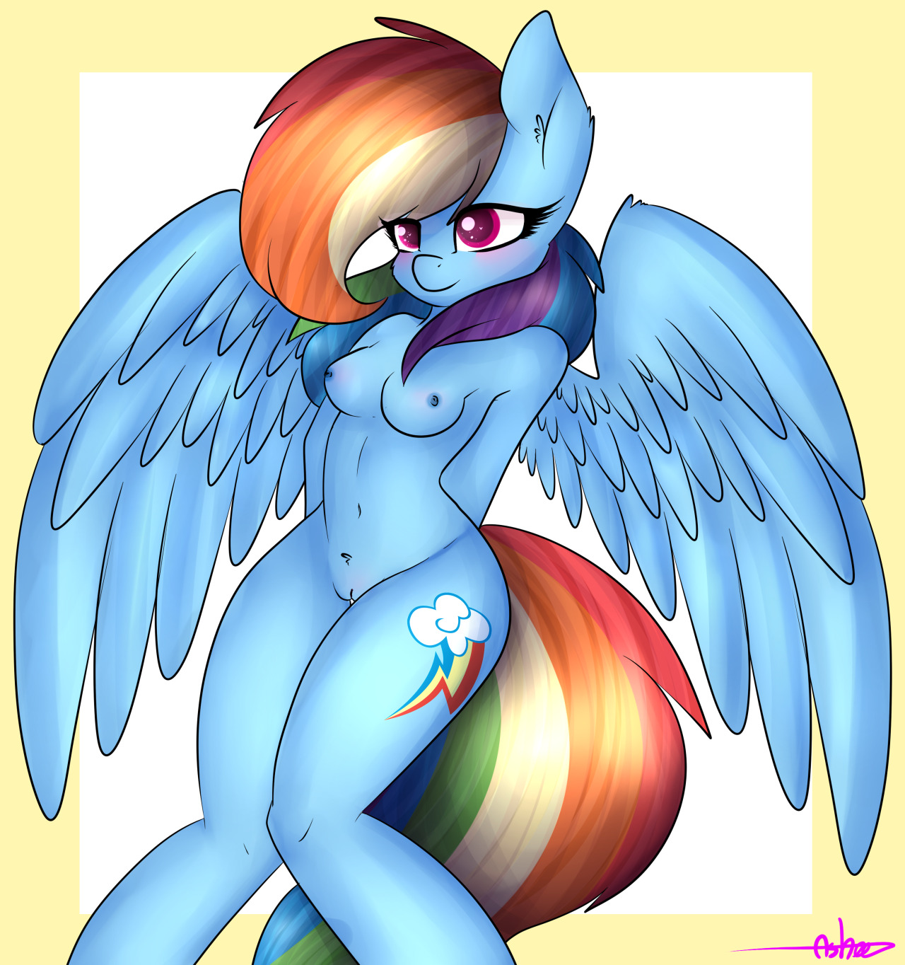 jcosmirrorarts:asheecakes:More rainbow hores with uniform edit :UWoah!!! o3o ♥