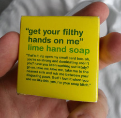 nevver:  Soap bitch 