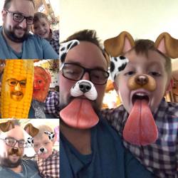 My nephew and I had some fun with Snapchat