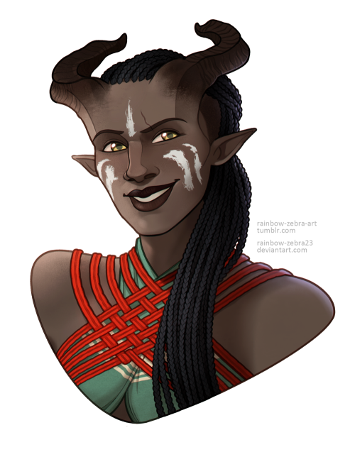 Full color commissions for @lavendersewingcircle!Her Dragon Age characters: Iseya Lavellan and Nazee