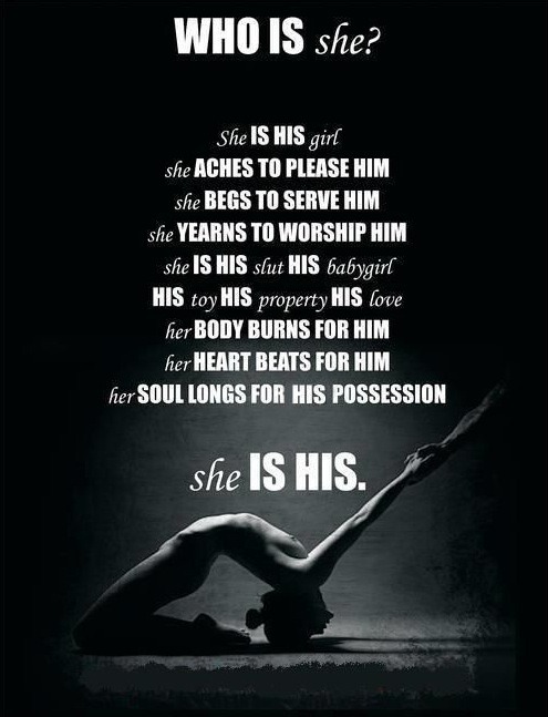classilysubmissive:  Once committed I belong to one person and will never stray because