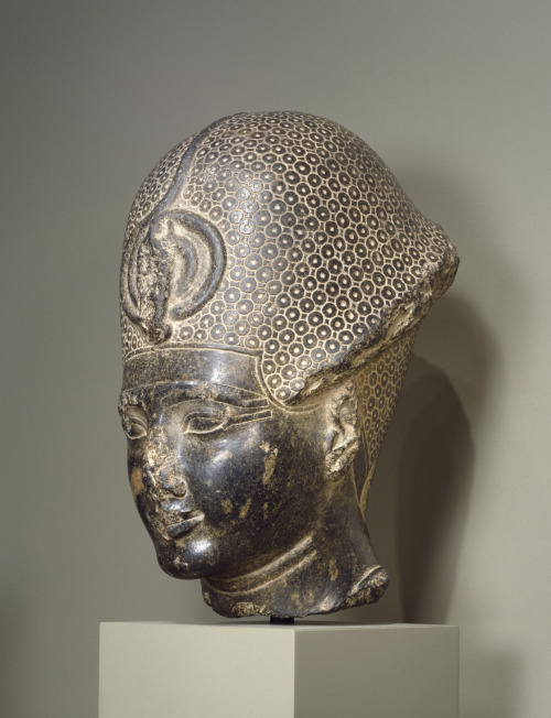 Head of a statue of Amenhotep III, re-carved for Ramesses II