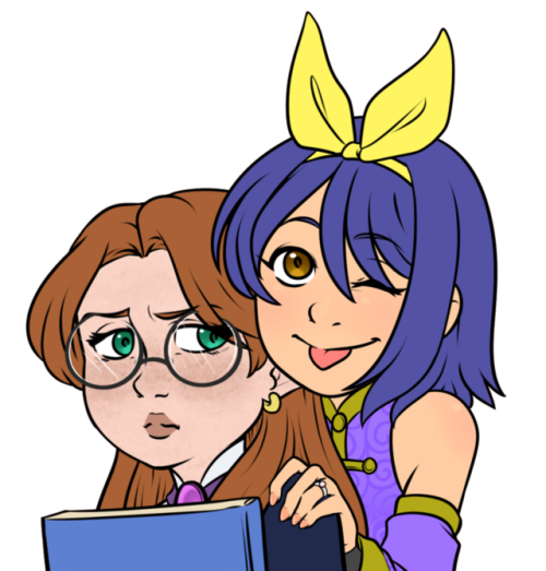 Erin and Yuri for a group activity~✨