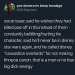 therubyjailcell:rue-bennett:rue-bennett:oscar isaac is so validsome people are asking if this is real so here’s some links to videos/quotes:finn and poe “are two men from the war who would’ve fallen in love with each other”“i should’ve just