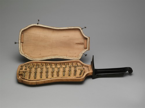 Melophone, ca. 1850-1855Paris, France- Materials: Maple, Brass- Notes: Melophones are mechanically s