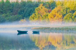 definitelydope:  Autumn Boats | Peter Young