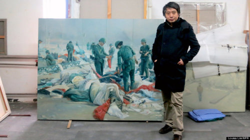 HuffPo profiles five Chinese dissident artists you may not have heard about. From top, the work of: 