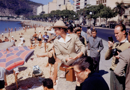 Lee and Mary Blair photographed by Hart Preston during Walt Disney’s South American Goodwill Tour, c