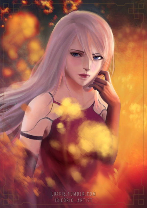 A2 Nier: Morning by luffie Just an excuse to draw A2, in an unusual setting. :) If you like my art, 
