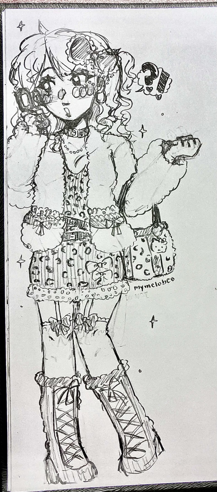 I Went To The Library With My Mum And Older Sister And I Brought My Sketchbook As They Worked ! I Drew