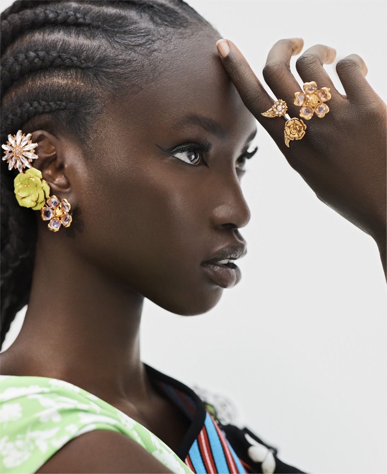 midnight-charm:  Anok Yai photographed by  Max Papendieck for Elle US January 2019