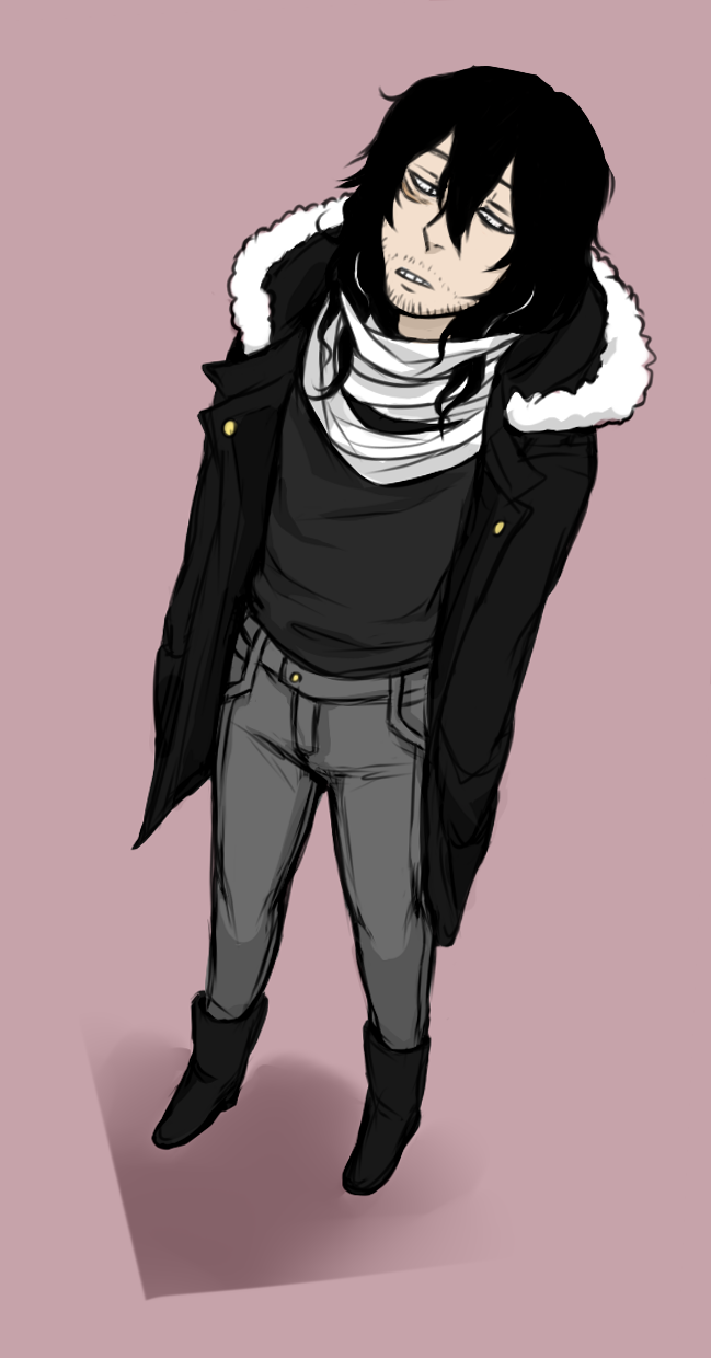 reddy-bluedraws:lots of aizawas, some mics and a small toshinori