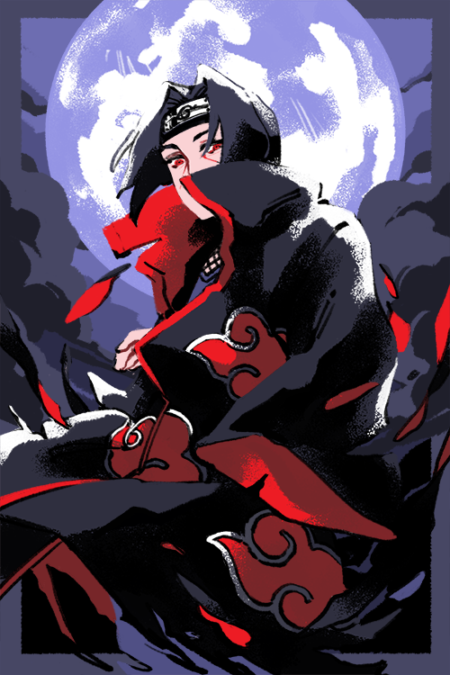 hellosailorsuits: Itachi Ngl, this color scheme made me feel a bit like an edgelord, but it’s all wo