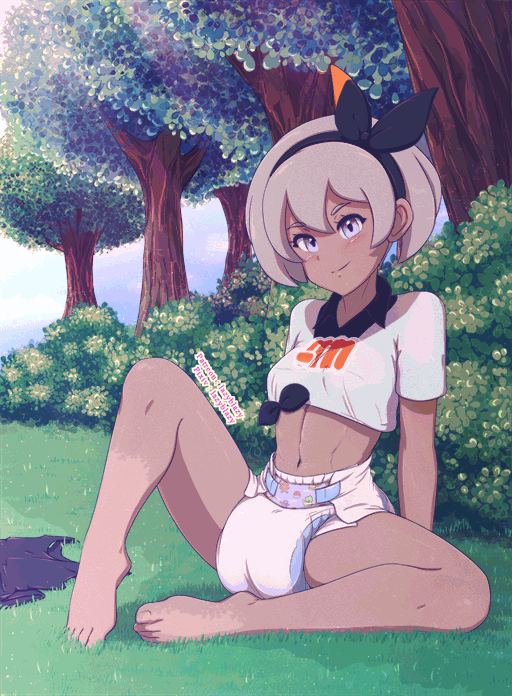After rigorous training in a forest. Bea likes to calm down and relax in a perfect spot away from ot