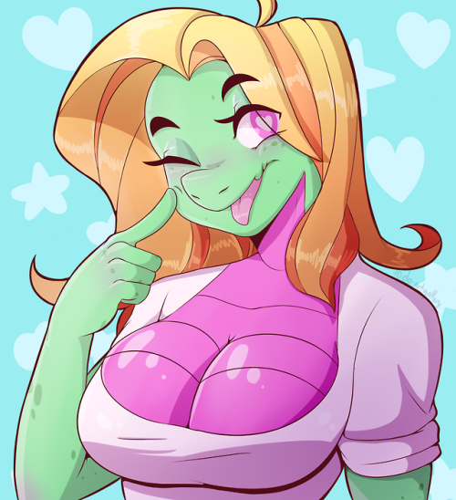 matzzacre:  da-artgallery:  Fanart of @matzzacre‘s cute gator  This looks so good!!! Thank you for drawing her! ^^ Love the colors <3