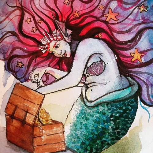Sunday mermaid! It has been another uneventful weekend and so I added some colour to my day with an 
